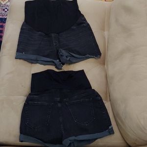 Two maternity size 8 Ingrid & Isabel black jean